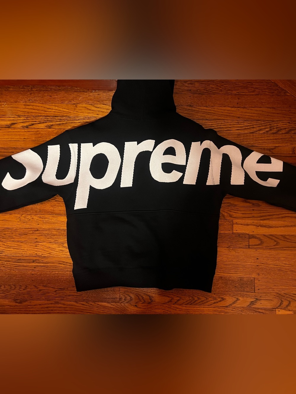 Supreme Big Logo Jacquard Hooded Sweatshirt